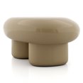 thumbnail image 5 of Kavren Modern Oval Glossy Low Profile Coffee Table, Light Brown, 5 of 14