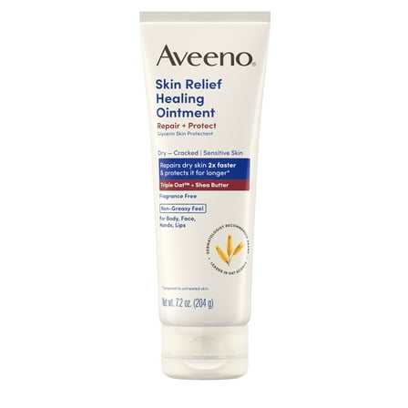 Aveeno Skin Relief Healing Ointment for Dry, Cracked Skin, 7.2 oz