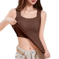 thumbnail image 5 of Helii Women Slim Fit Crop Camisole Top, Built In Bra Padded Comfort Tank Top, 5 of 8