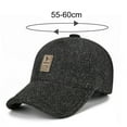 thumbnail image 6 of Pnellth Father Winter Baseball Hat Brim Breathable Earflaps Ears Protection Thicken Keep Warn Decoration Sunscreen Elderly People Hat for Daily Wear, 6 of 8