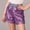 Purple, variant on Danhjin Girls Sequin Sparkly Shorts Elastic Waist Glitter Party High Waist Casual Dance Solid Color Shorts for Boys Kids Toddlers