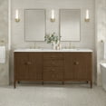 thumbnail image 6 of James Martin Vanities 485-V72-3Enc Myrrin 72" Double Basin Wood Vanity Set - White, 6 of 7