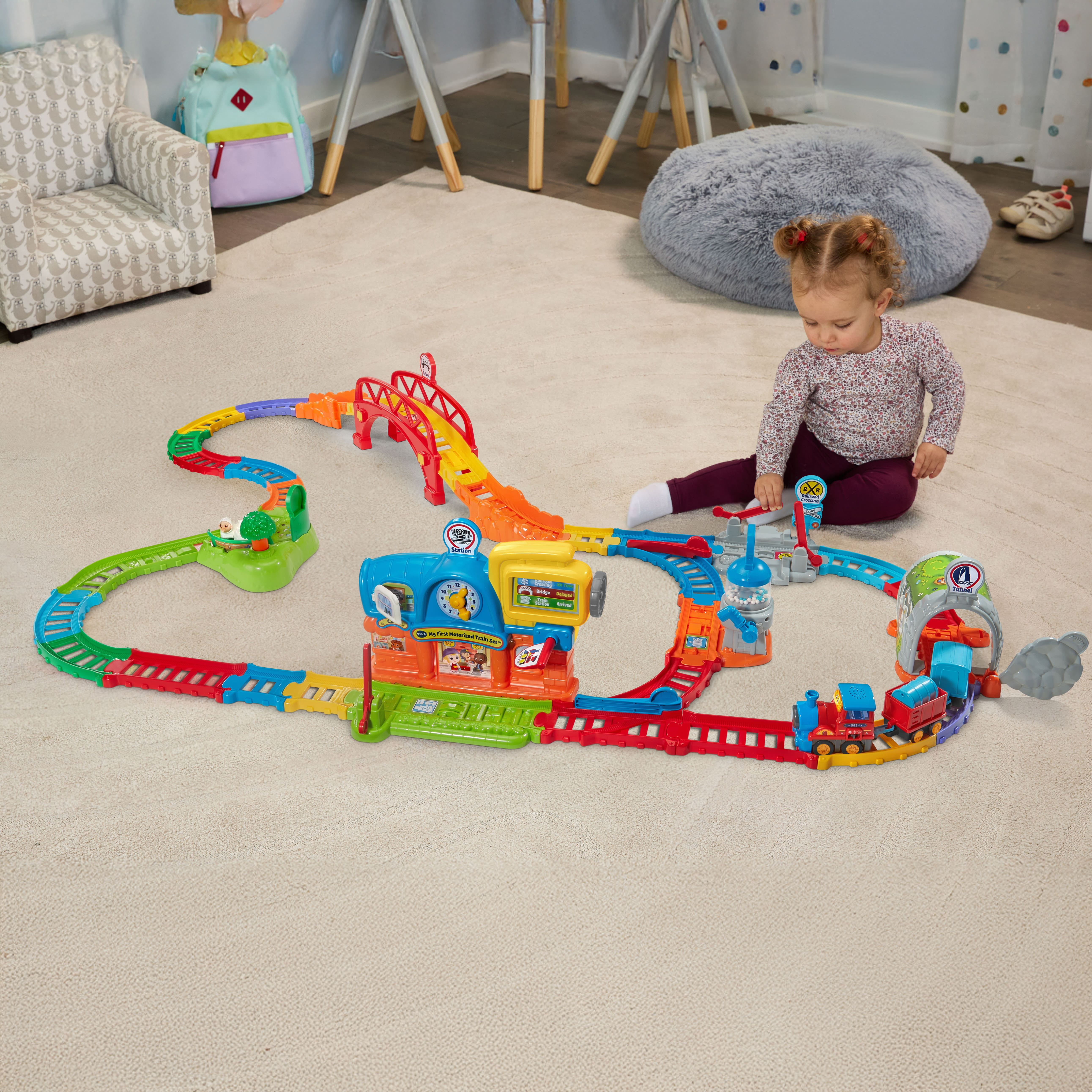 VTech® My First Motorized Train Set with SmartPoint Train - English Version, 1.5+ Yrs