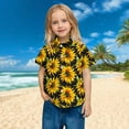 thumbnail image 7 of Summer Savings Clearance! Stamzod Boys Summer Shirts Fashion Flower Printing Short Sleeve Hawaiian Shirt with Pocket Casual Loose Vacation Beach Boys Button Down Shirt Yellow 3 Years, 7 of 7