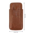 thumbnail image 4 of Estuche para puros de cuero Artificial, portátil, duradero, elegante, caja de puros de 3 dedos para viajes, negocios al aire libre, 4 of 8