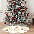 thumbnail image 5 of Lsque Cute Bee Gnome Print Christmas Tree Skirt, Tree Skirt with Ties or Velcro, Perfect for Holiday Decorations, Halloween, and New Year-48", 5 of 7