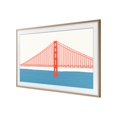 thumbnail image 1 of Samsung VG-SCFA50TKBZA - Decorative frame for TV - 50" - Modern - teak - for Samsung GQ50LS03AAU, QE50LS03AAU, QN50LS03AAF, 1 of 6