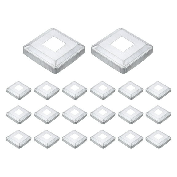 20Pack Post Base Cover, 3.25x3.25 Metal Integral Style Post Skirt Porch Column Wrap(1.2x1.2)