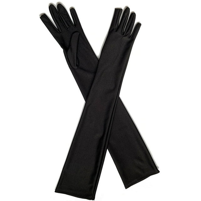 Guantes largos de protección solar para mujer, spandex, 52 x 10 cm, elásticos y finos, para conducir, hacer deporte y actividades al aire libre, con protección UV
