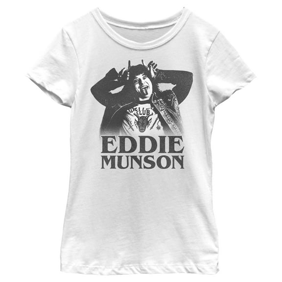 Netflix Girl's Stranger Things Crazy Eddie Graphic T-Shirt