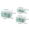 thumbnail image 3 of Guardoinrt Pill Case 2-layers First Aid Kit Storage Box Household Plastic Container Green Medium, 3 of 6