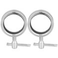 thumbnail image 1 of Minkissy 2Pcs Barbell Clamp Collars Silver Alloy Quick Release Weight Clips for Dumbbell Secure Locking Gym Accessories, 1 of 7
