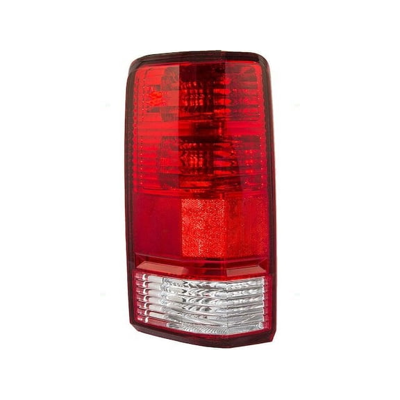 Left Driver Side Tail Light Housing and Lens Assembly - Compatible with 2007 - 2011 Dodge Nitro 2008 2009 2010