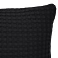 thumbnail image 5 of Mainstays Waffle Pillow Cover, 18" x 18", 2 pack, Rich Black, 5 of 8