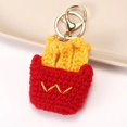 thumbnail image 2 of 2PCS Cute Crochet Keychain, Creative Fries Coke Set Bag Charms, Handmade Key Chain for Backpack, Gifts for Him/Her, 2 of 7