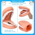 thumbnail image 4 of 1 Piezas de Marioneta de Boca con Dientes de Lengua Boca Marioneta de Mano Modelo de Boca Dental con Cepillo de Dientes para Niño Niña Herramienta Educativa, 4 of 7