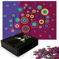 thumbnail image 2 of Ambesonne Trippy Jigsaw Puzzle Durable Cardboard, Geometric Tree Branches, 1000 pcs, Purple Maroon, 2 of 5