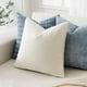 thumbnail image 3 of Fundas de almohada MIULEE con textura Boucle de 40 x 40 cm, juego de 2 unidades, color blanco, 3 of 8