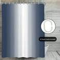 thumbnail image 5 of Dashan Blue Gradient Shower Curtain Modern Polyester Waterproof Curtain for Bathroom Art Decor, 72"W x 72"L, 5 of 5
