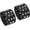 Black, variant on 2 Pcs Leather Punk Bracelet Layered Row Spikes Goth Black -