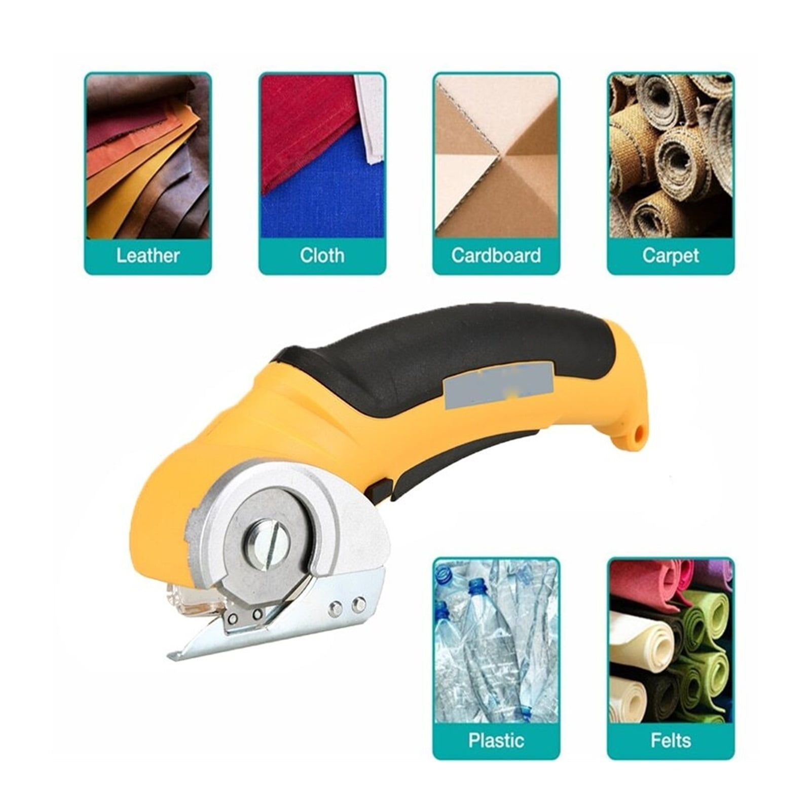 USB Recharable Electric Scissors Fast Cutting Paper Fabric Leather Cloth Sewing Tailor Cutting Helper Electric Scissors 4.2V ,Easy to Use