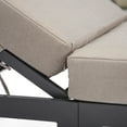 thumbnail image 5 of LeisureMod Chelsea Modern Aluminum Outdoor Chaise Lounge Chair with Side Table & Cushions, 5 of 16