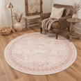 thumbnail image 2 of GENIMO 5'x7' Area Rug for Living Room, Washable Non Slip Soft Vintage Persian Rug for Bedroom Dining Room Home Office, Dusty Blush, 2 of 7