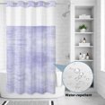 thumbnail image 3 of No Hook Shower Curtain, Lavender Purple Shower Curtains for Bathroom with See Through Top Window, Vintage Solid Color Modern Minimalist Waterproof & Washable Bath Curtain Stand Up Stall 36"x72", 3 of 9