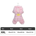 thumbnail image 3 of Cute Dog Pajamas Anti-Shedding Warm Winter Jumpsuit for Small Dogs Cats Size up to 15.7x20.4 Inches (Pink/XXL), 3 of 6