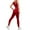 Red, variant on Women's Trousers Suit, Women's Sports Bra Tights Hip Lifting Leggings Yoga Cropped Pants Yoga Clothes Sports Suit Pink M
