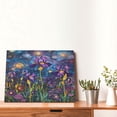 thumbnail image 4 of Balery Cosmic Purple Irises Pattern Canvas Decorative Picture – 30x40in Premium Wall Art, Modern Canvas Print for Home Decor（Horizontal）, 4 of 6
