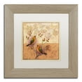 thumbnail image 2 of Trademark Fine Art 'Two Orange Birds' Canvas Art by Rachel Paxton, White Matte, Birch Frame, 2 of 4