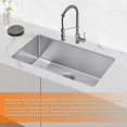 thumbnail image 2 of DIRECTUNIT 30 Inch Undermount Kitchen Sink 18 Gauge Stainless Steel Single Bowl, 2 of 5