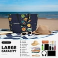 thumbnail image 5 of Wukai Space Print Zipper Bag,large Beach Tote Bag,Waterproof Sandproof Bag,Grocery and Picnic Tote Travel Bag, 5 of 5
