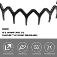 thumbnail image 3 of 6Pcs Elastic Plastic Wavy Toothed Hairband Hair Comb Headband for Women Men, 3 of 8