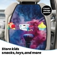 thumbnail image 5 of Xecao Color Explosion Makeup Brush Pattern Car Seat Back Protector 2 Pack Large Capacity Pocket, Kick Mats Back Seat Protector, 5 of 8