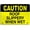 Warning Sign 1, variant on Warning Safety Sign Door Swings Outward Notice Caution Sign - 8"x12" Tin Metal Sign