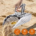 thumbnail image 7 of Sand Scoop with Long Handle, Stainless Steel Metal Detector Sand Scoops, Handheld 2-in-1 Sand Scoop for Beach Metal Detecting for Underwater Treasure Hunting, 7 of 7