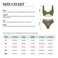 thumbnail image 4 of Kdxio Leopard1 Print Women's 2 Piece High Waisted Wrap Spaghetti Strap Summer Swimsuit Bikini Set-Large, 4 of 7