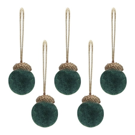 

WANYNG pendant gift 5PCS Christmas Decorations Ball Handmade Diy Material Scene Layout Christmas Tree Pendant Hangs E