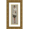 thumbnail image 1 of May 13x32 Gold Ornate Wood Framed with Double Matting Museum Art Print Titled - Casual Stroll 2, 1 of 4