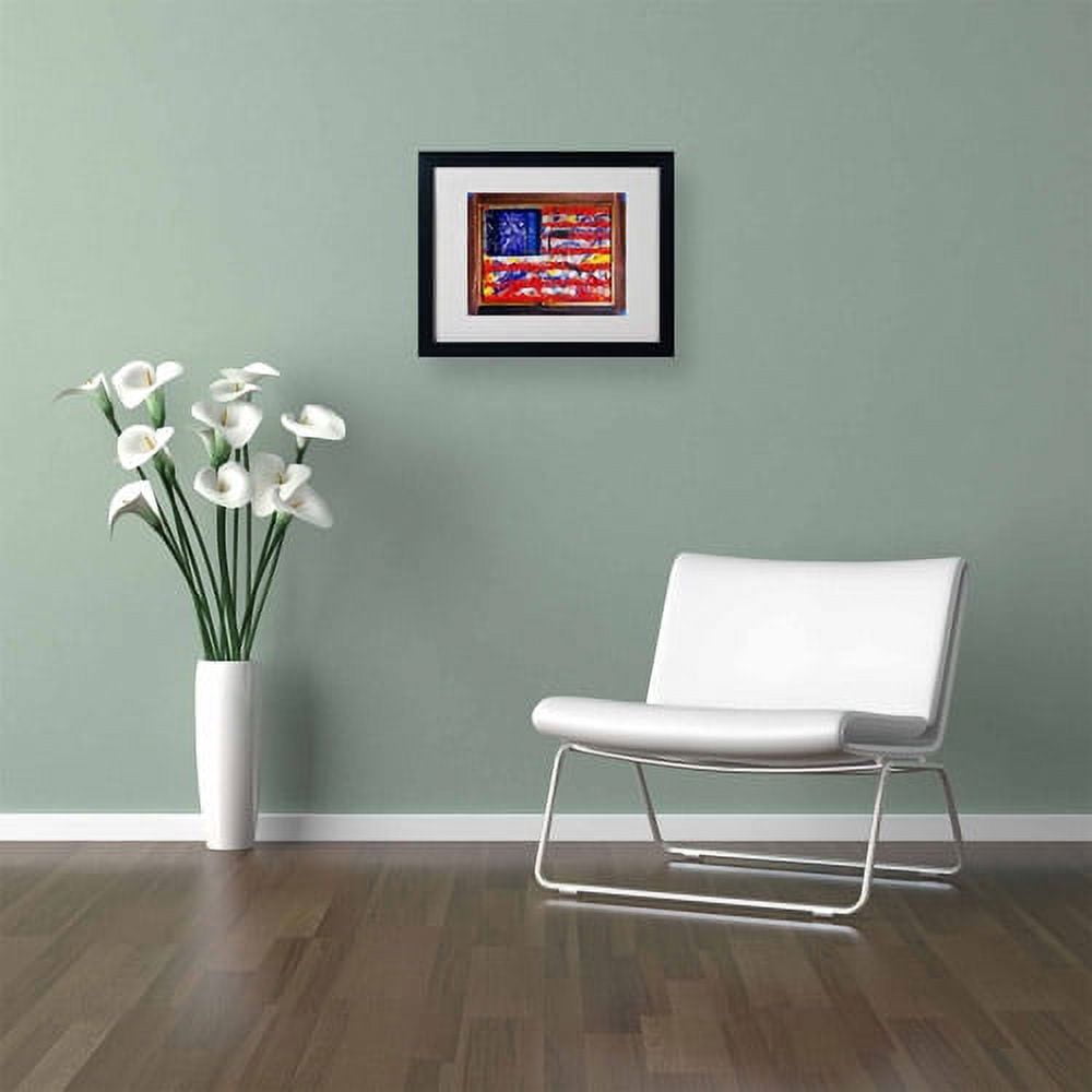Trademark Fine Art "American Paint" by Roderick Stevens, Black Frame