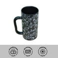 thumbnail image 2 of Tall Coffee Mugs, 13 oz Ceramic Cat Mug, Microwave & Dishwasher Safe, Black, 2 of 4