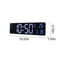 thumbnail image 3 of Foqnuq Large LED Digital Clock Alarm - Rechargeable Snooze Wall Clock - Date & Temperature Display - USB Powered - Perfect for Home & Office, 3 of 9