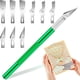 thumbnail image 1 of 1pc Craft Knife With 9PCS Exacto Knife Blades Refills (#11, 16, 17), Exacto Knife And Extra Blades For Beginners, Precision Hobby Knife For Carving Fondant, Scrapbooking, Stencils, 1 of 4