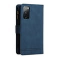 thumbnail image 6 of Feishell for Samsung Galaxy S20 FE 6.5 inch Zipper Wallet Case with Wrist Strap & Shoulder Strap,Premium PU Leather Magnetic Clasp Flip Holder Card Slots Crossbody Phone Case for Women Men,Blue, 6 of 18