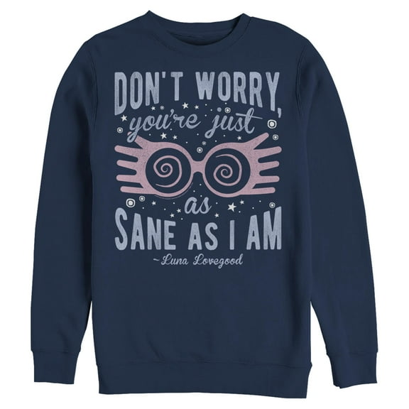 Mens Harry Potter Luna You’re Just As Sane as I Am Sweatshirt