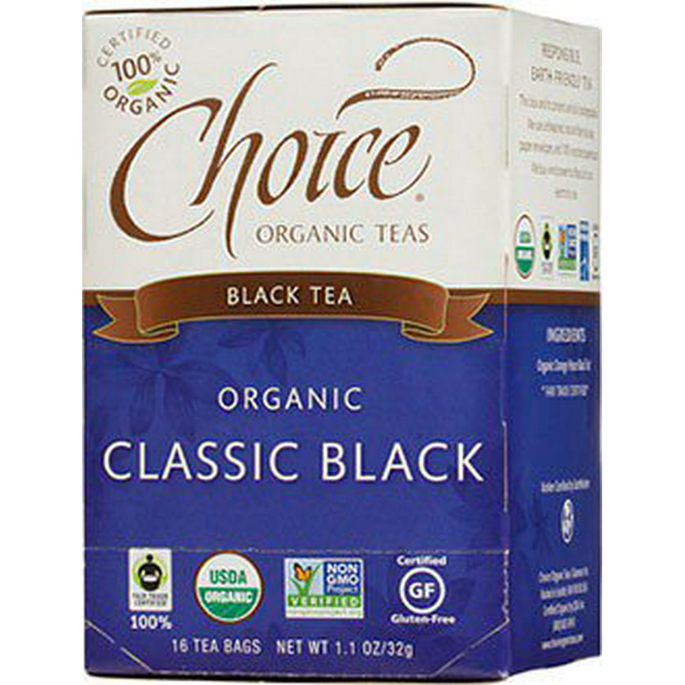 Black Choice Organic Teas 16 Bag