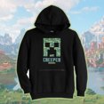 thumbnail image 5 of Minecraft Creeper Boys' Pullover Hoodie with Kangaroo and Zip Pocket, 5 of 5