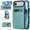 Mint, variant on Premium PU Leather Wallet Case For iPhone Air, Multi-Functional Back Flip Stand Cover with ID Card Holder Window Viewing, Slim Fit Shockproof Rugged Protective Skin, Brown